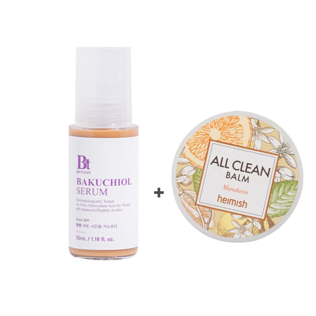 Benton Bakuchiol Serum 35ml + Heimish All Clean Balm Mandarin 50ml