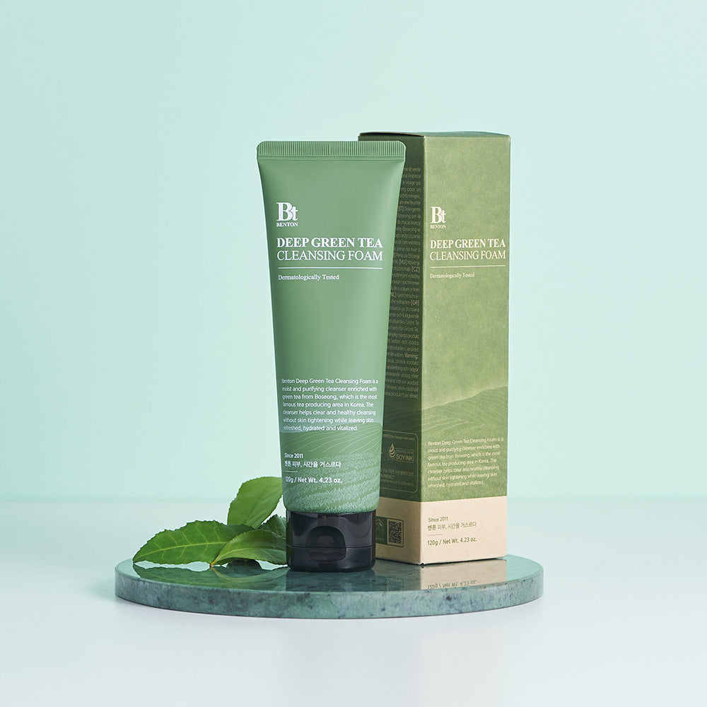 Benton Deep Green Tea Cleansing Foam 120g