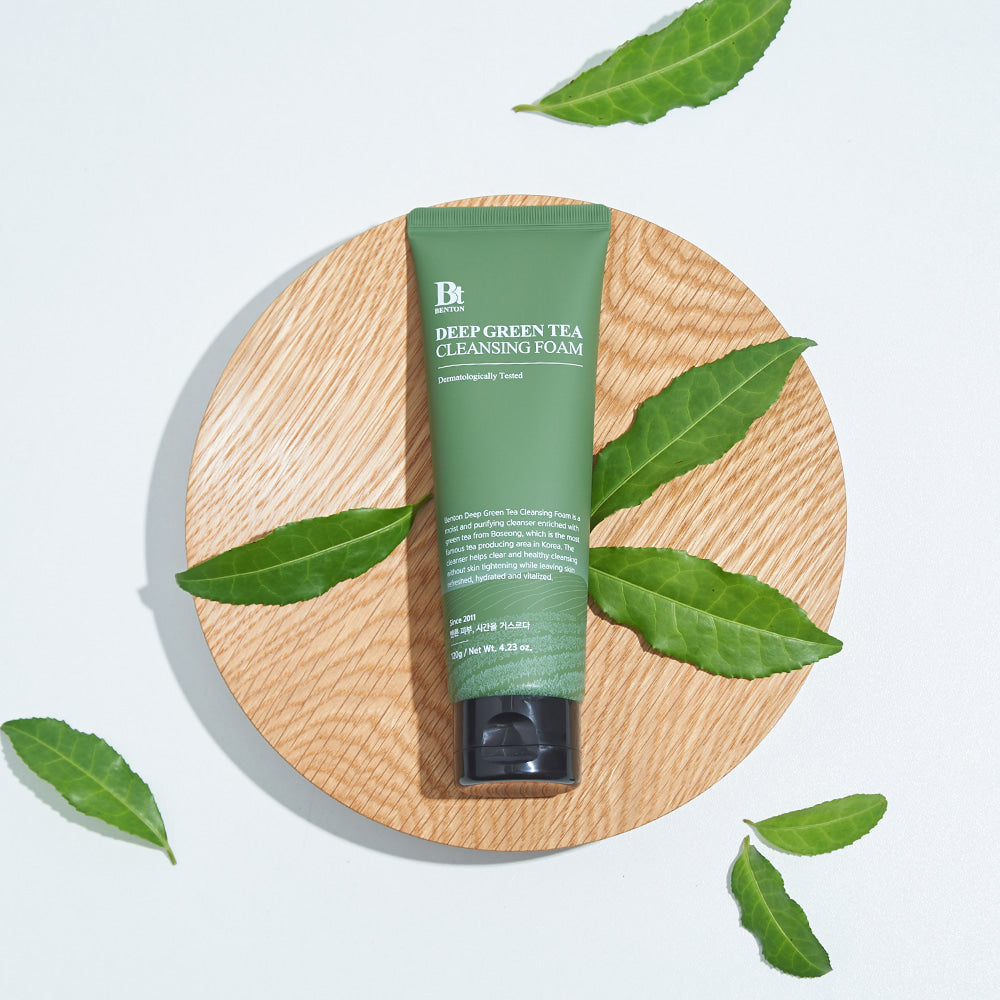 Benton Deep Green Tea Cleansing Foam 120g