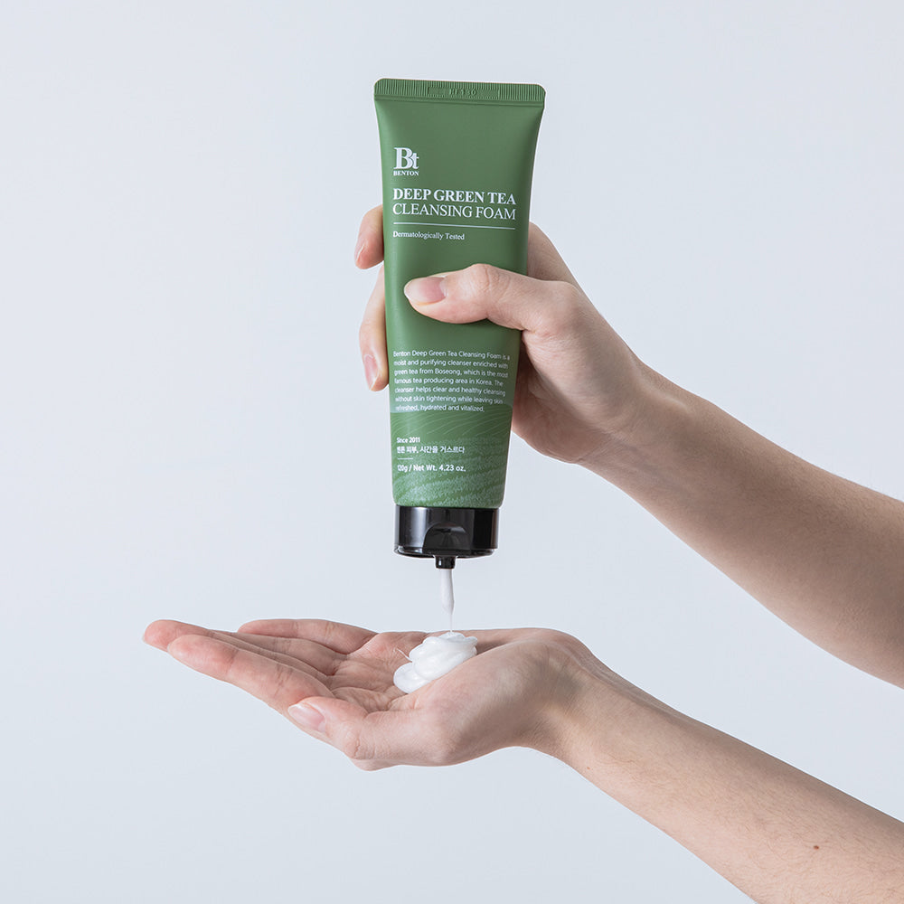 Benton Deep Green Tea Cleansing Foam 120g