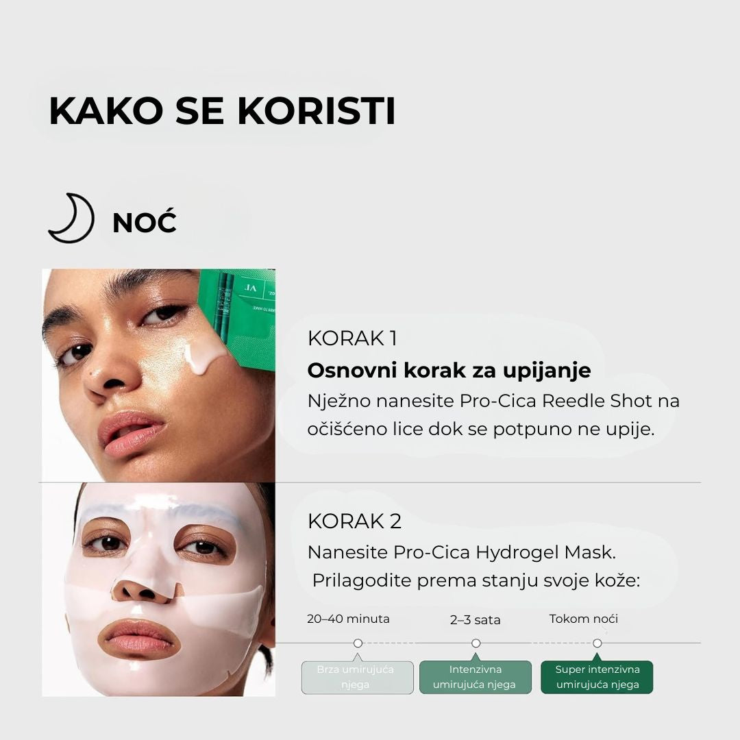VT Cosmetics Pro Cica Reedle Shot 100 2 Step Hydrogel Mask