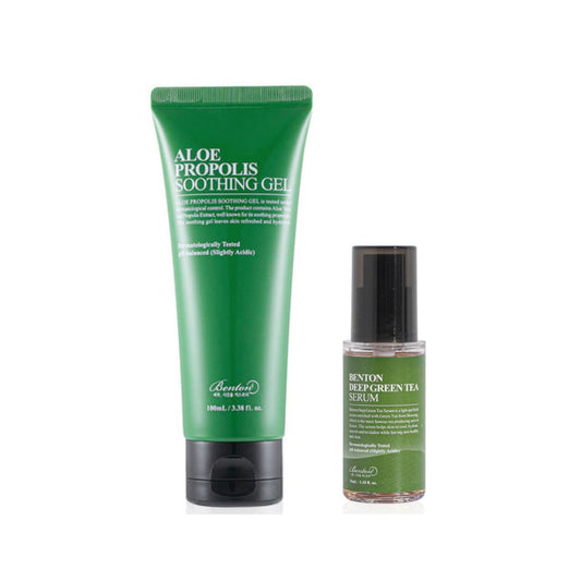 Benton Aloe Propolis Soothing Gel 100ml + Benton Deep Green Tea Serum 35ml