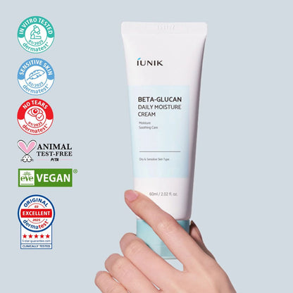 IUNIK Beta Glucan Daily Moisture Cream 60 ml