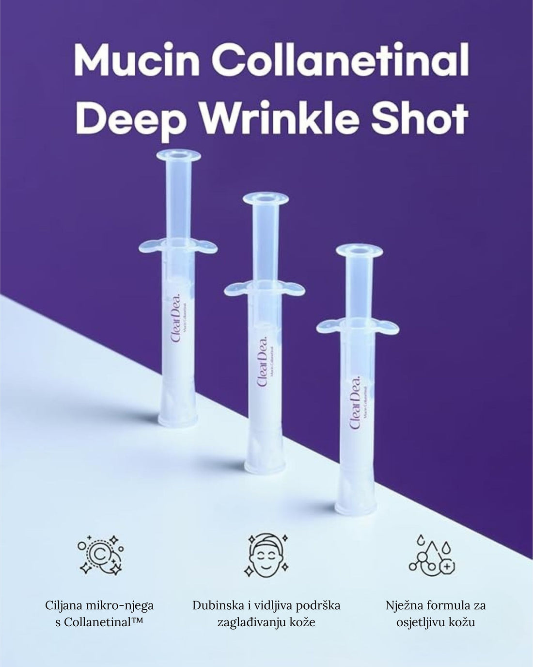 ClearDea Mucin Collanetinal Deep Wrinkle Shot 4 ml x 5 kom