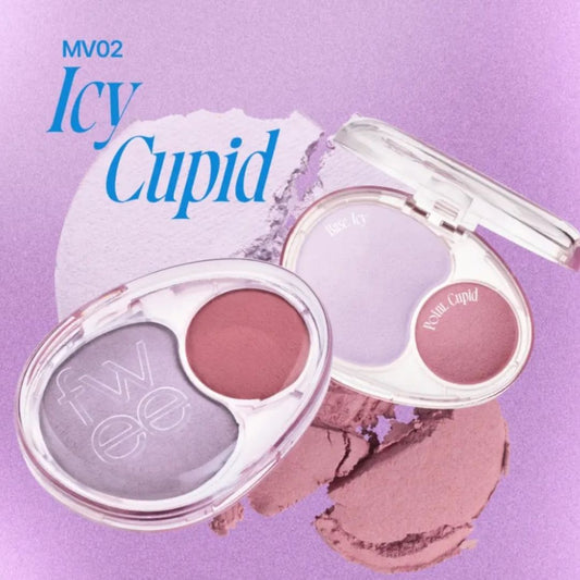 FWEE Mellow Dual Blusher MV02 Icy Cupid 7.2g