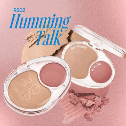 FWEE Mellow Dual Blusher RS02 Humming Talk 7.2g