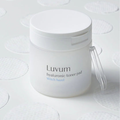 LUVUM Witch Hazel Hyaluronic Acid Toner Pad 60 pads / 130 ml