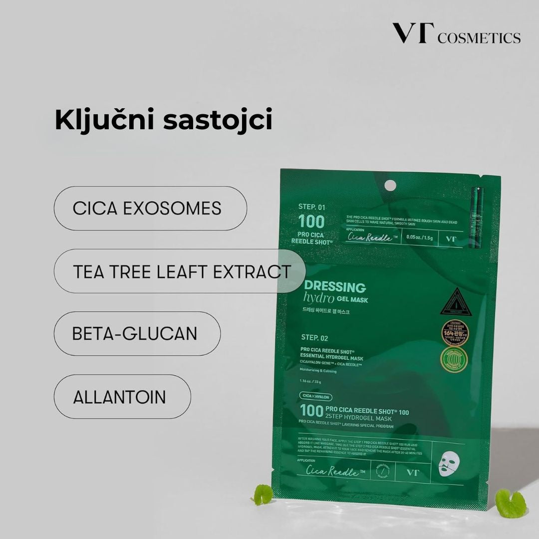 VT Cosmetics Pro Cica Reedle Shot 100 2 Step Hydrogel Mask