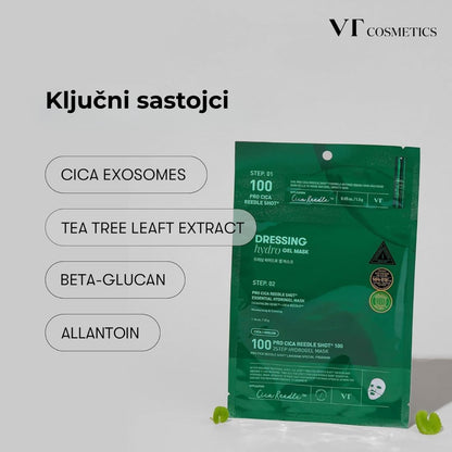 VT Cosmetics Pro Cica Reedle Shot 100 2 Step Hydrogel Mask