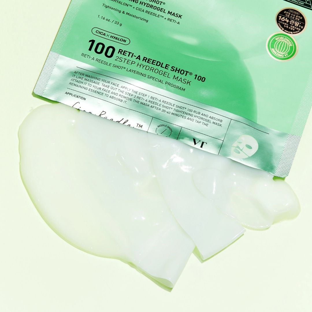 VT Cosmetics Reti-A Reedle Shot 100 2 Step Hydrogel Mask
