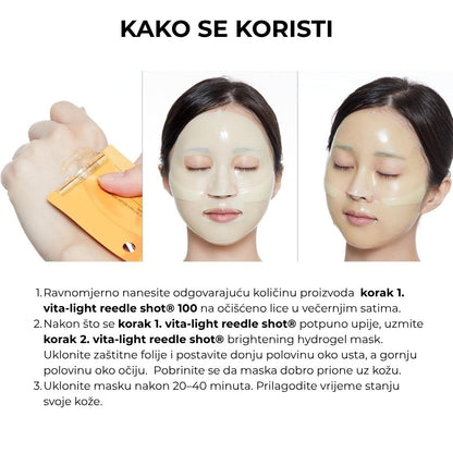 VT Cosmetics Vita-Light Reedle Shot 100 2 Step Hydrogel Mask