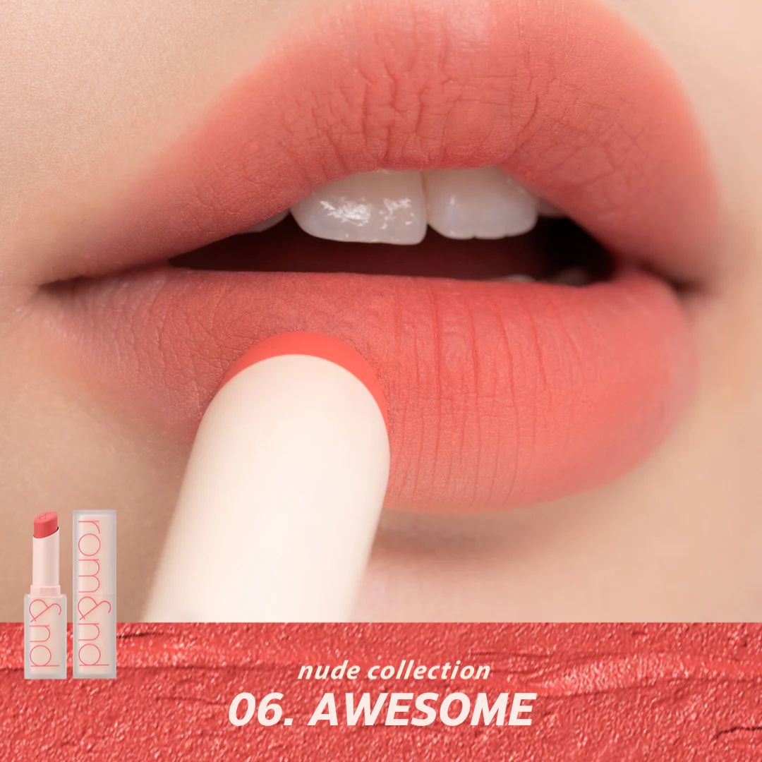 rom&amp;nd Zerro Matte Lipstick 06 Awesome