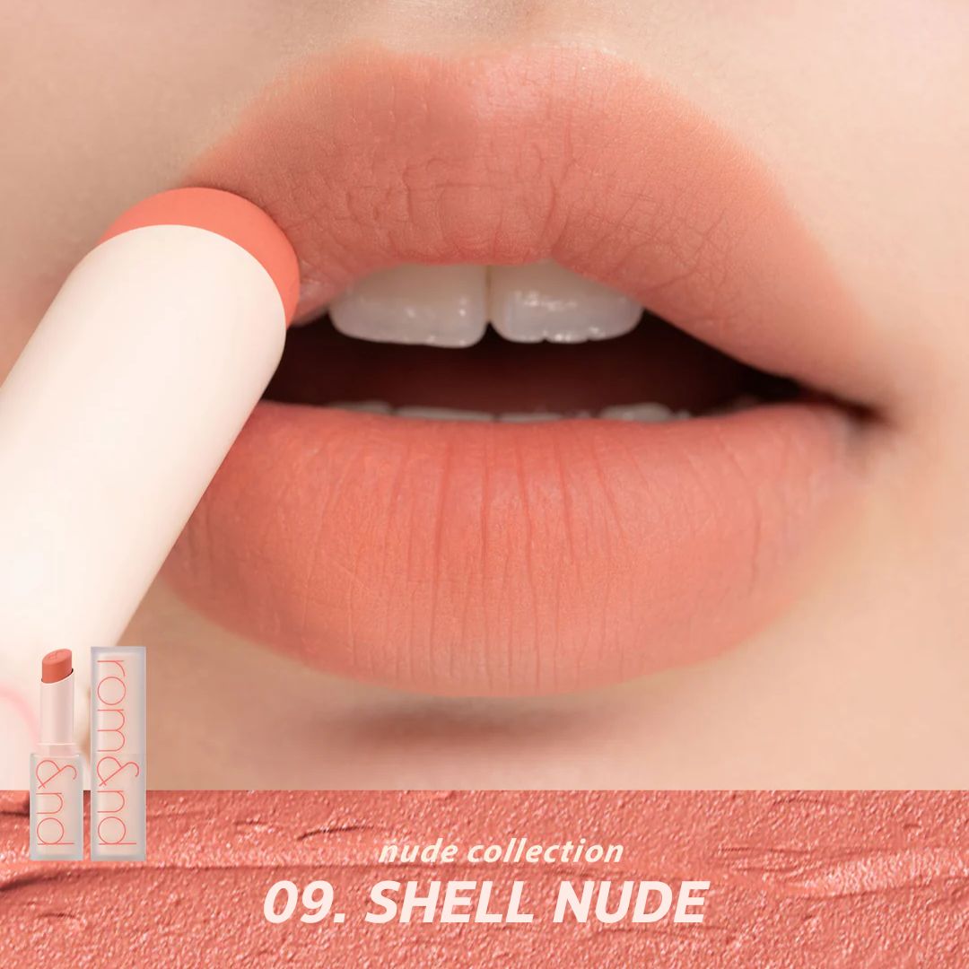 rom&nd Zerro Matte Lipstick 09 Shell Nude