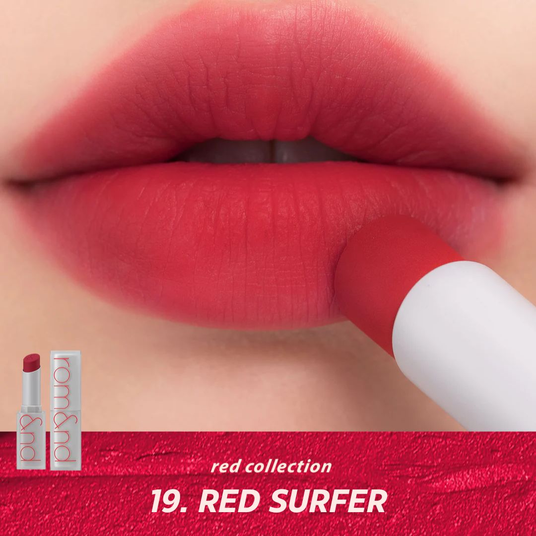 rom&amp;nd Zerro Matte Lipstick 19 Red Surfer