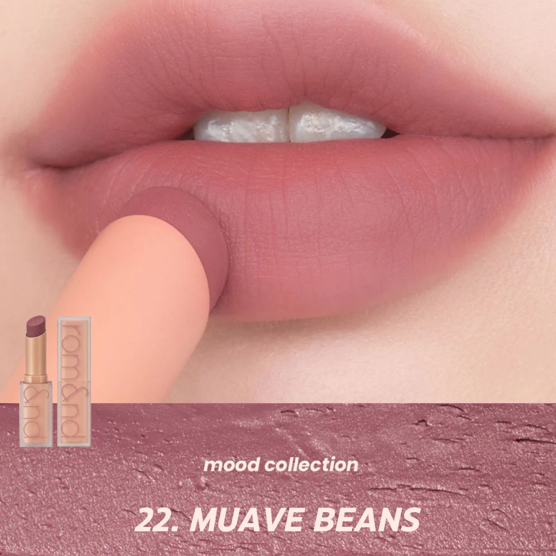 rom&amp;nd Zerro Matte Lipstick 22 Muave Beans